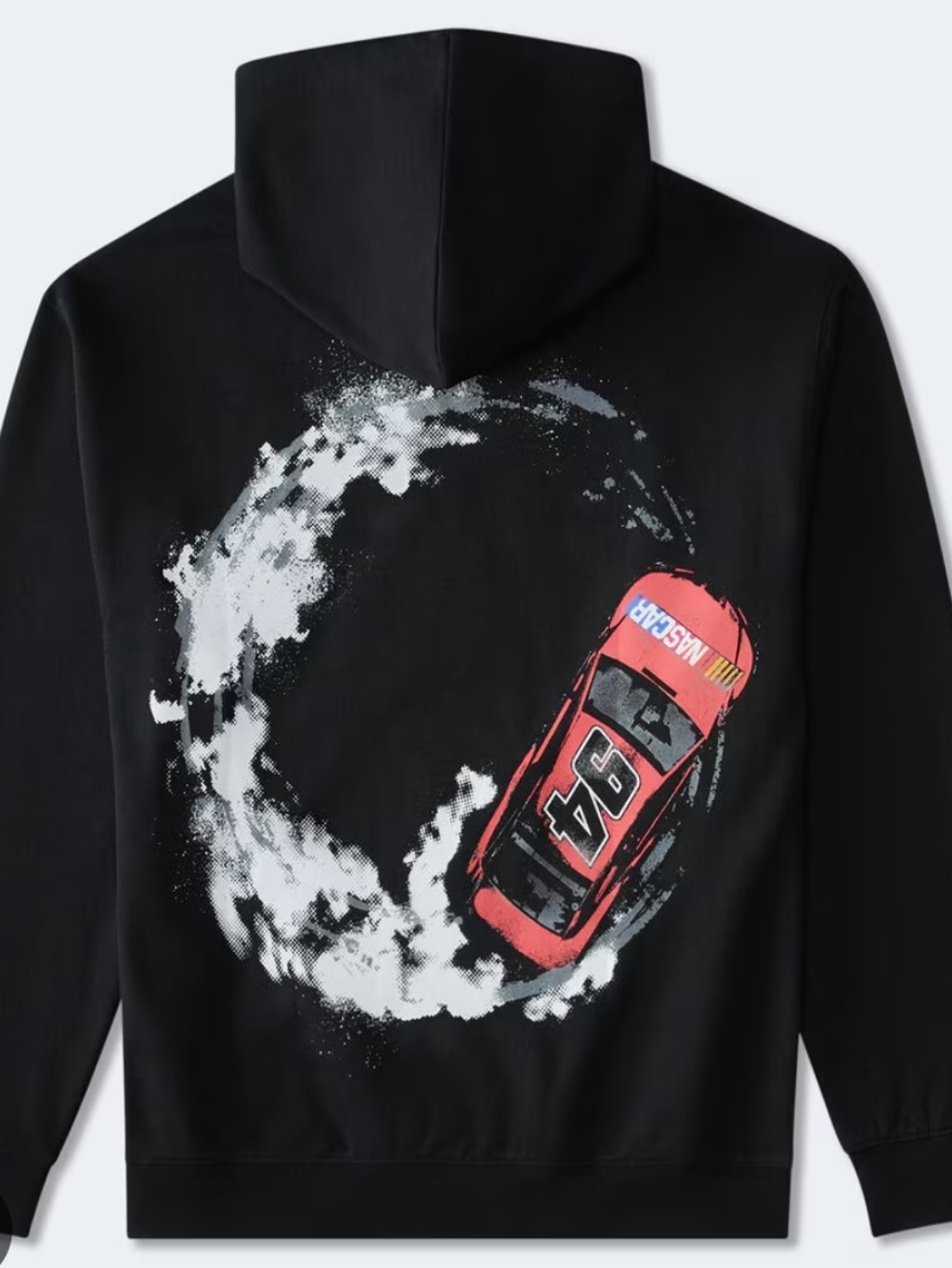 Nascar Black Hoodie with Red #94 Drift Car Graphic